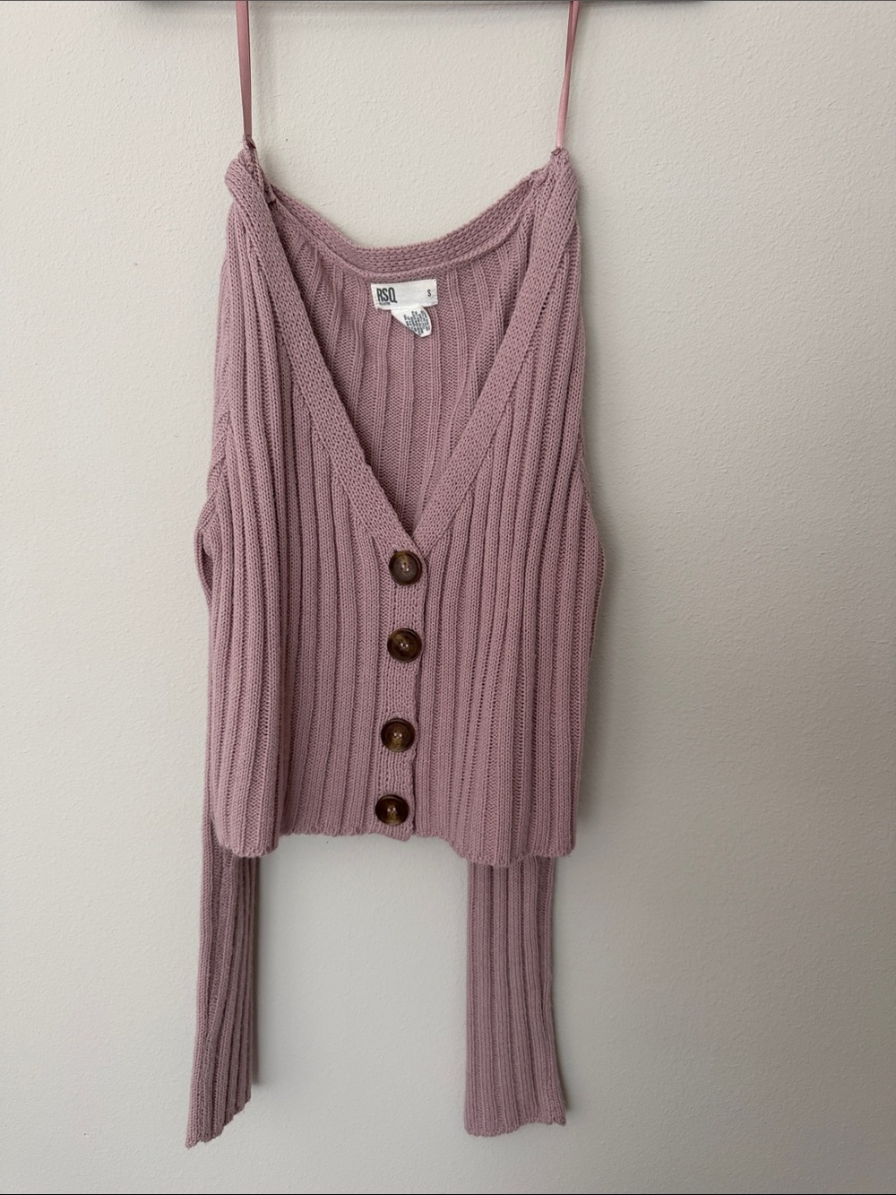 RSQ Womens High Rib Off The Shoulder Sweater